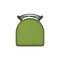 Holland Bar Stool Co 25" Swivel Counter Stool, Pewter Finish, Canter Kiwi Green Seat 82025PW009 - alternate 2
